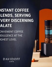 Davidoff Decaf Elegant Coffee Info-Graphics, showing the Product and some additional information.