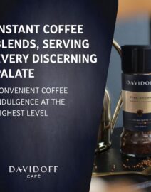 Davidoff Fine Aroma Coffee Info-Graphics, showing the Product and some additional information.