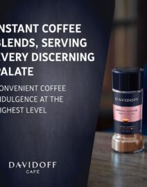 Davidoff Crema Intense Coffee Info-Graphics, showing the Product and some additional information.